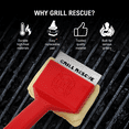 thumbnail image 4 of Grill Rescue Bristle-Free Steam Cleaning Grill Brush - Safe for All Grill Types, Heat-Resistant Kevlar Head, Perfect for Stainless Steel, Porcelain, Cast Iron Grates (Scraper Brush), 4 of 6