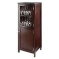 thumbnail image 4 of Winsome Wood Brooke Jelly Cupboard, 2-Section Cabinet, Walnut, 4 of 9