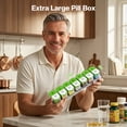 thumbnail image 5 of Extra Large Pill Organizer 2 Times A Day, Weekly Pill Box 7 Day, AM PM Medicine Organizer, XL Pill Case to Hold Daily Medicine Vitamin and Supplements (Green), 5 of 6