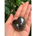 thumbnail image 4 of Hematite Gemstone Hearts, Polished Hematite Puffy Hearts, Hematite Palm Stone, Hematite Heart (10 Hearts）, 4 of 9