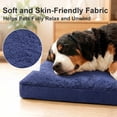 thumbnail image 2 of Exclusivo Mezcla Medium Dog Bed with Removable and Washable Cover, Orthopedic Pet Bed for Crates, Non-Slip Bottom and Waterproof Liner, 36"×24", Navy Blue, 2 of 9