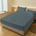 thumbnail image 4 of Waterproof Mattress Protector, Queen Size (Fits 60"x80" / 150x200cm), Fitted Sheet Style, Non-Slip & Soft Fiber Mattress Pad Cover, Machine Washable Bedding Protection ( Dark Gray ), 4 of 6