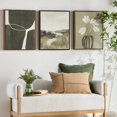 thumbnail image 2 of Bouclair Off White Fabric and Wood Bench, 2 of 7