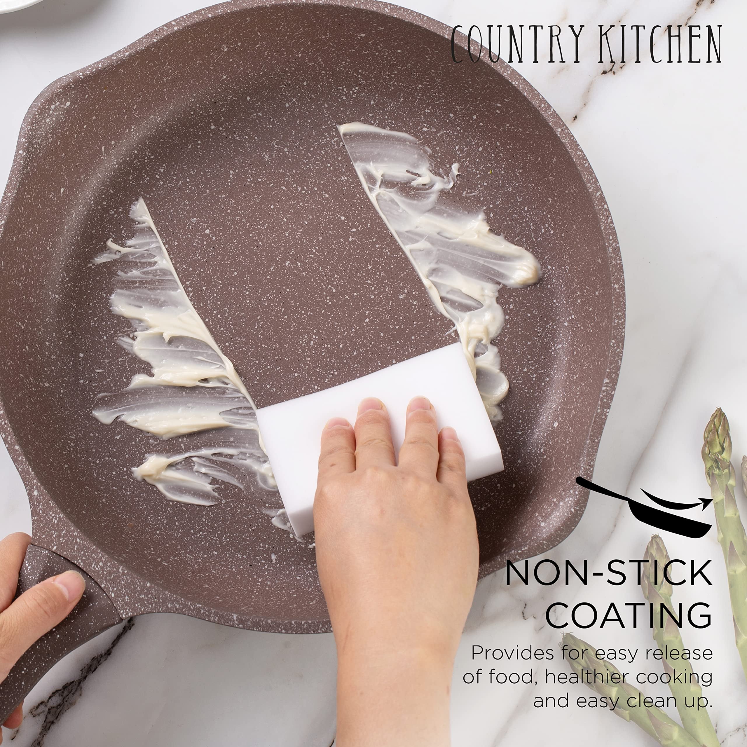 Country Kitchen Nonstick Cookware Set 6-Piece