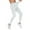 White, variant on biudgviw Compression Pants for Men Seamless Elastic Waisted Running Tights Yoga Leggings Stretch Athletic Workout Gym Pants