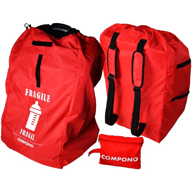 COMPONO Premium Car Seat Travel Bag Car Seat Backpack with Padded