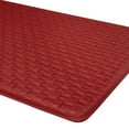 thumbnail image 4 of Achim Woven-Embossed Faux-Leather Anti-Fatigue Mat - 20in x 39in - Lava, 4 of 5