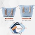 thumbnail image 6 of Euroco Luggage Sets 4 Piece, ABS Hardside Durable Suitcase with TSA Lock & Spinner Wheels,Carry On Luggage Set for Travel(20/24/28 Inch),Light Blue, 6 of 7