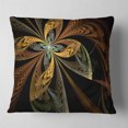 thumbnail image 2 of Designart Colorful Fractal Flower Pattern - Abstract Throw Pillow - 16x16, 2 of 5