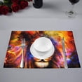 thumbnail image 2 of MKHERT Lion in Cosmic Space Cool Animal Placemats Table Mats for Dining Room Kitchen Table Decoration 12x18 inch,Set of 6, 2 of 4