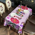 thumbnail image 2 of Rectangle Boho Style Waterproof Tablecloth 60×120 Inch, Bohemian Colorful Floral Reusable Indoor/Outdoor Durable Table Cover for Party Kitchen Dinner Room Decor, 2 of 6