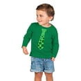 thumbnail image 4 of Tstars Boys Unisex Irish Clover Tie Gifts for Irish St Patricks Day Shamrock Cool Kids St Patricks Day Awesome Tie Shirts Gift for Boys Irish Shirt Pride Proud Irish Kids Long Sleeve T Shirt, 4 of 6