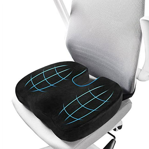 Dreamercar Seat cushions for Office chairs - Memory Foam Office chair cushionsDesk chair cushion computer chair cushion for Tailbone Pain Sciatica Pain Relief