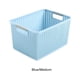 thumbnail image 2 of Caja de Plástico Yuarrent Organizador de Almacenamiento Apilable para Habitación o Dormitorio Azul, 2 of 6