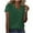 Green, variant on Sakmal Basic T Shirts Womens V-Neck Solid Short Sleeve Shirts Black Casual Tops for Women