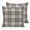 Black, Charcoal, White, variant on Pillow Covers 16x16 Set of 2, Buffalo Plaid Throw Pillow Covers Decorative Couch Cushion Cover, Jet Black Gray Farmhouse Gingham Striped Microfiber Soft Square Pillowcases for Bedroom Living Room