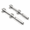 NO.2015 Square Tip + NO.2015 Black Round Tip, variant on Adjustable Watch Back Case Opener Wrench Tool For Battery Replacement Repair, NO.2015 Square and Round Tips, Silver, 2-Pack