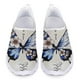thumbnail image 1 of Zapatos planos informales para mujer, zapatillas con estampado de mariposas en 3D, de malla transpirable, para caminar al aire libre, para verano y otoño, 1 of 5