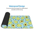 thumbnail image 5 of Disketp Gaming Mouse Pad Avocado And Hearts Pattern Large Mouse Mat Long Extended Desk Pad Non-Slip Rubber Mice Pads Stitched Edges Thin Pad (11.8x31.5 Inch), 5 of 9