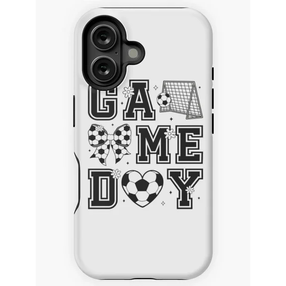 Soccer Game Day Fun Design for Soccer Fans iPhone Case 11 12 13 14 15 16 Pro Max