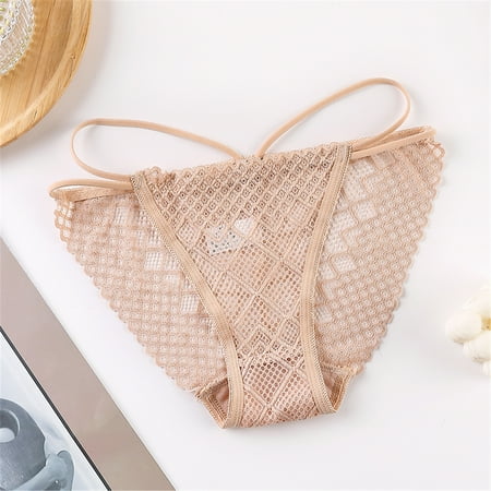 GENGING Womens Panties Womens Lady Sexy-Lace Trendy Briefs Low Waist Knickers Thongs Panties Underwear