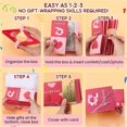 thumbnail image 4 of Regalos sorpresa para Navidad, caja de regalo sorpresa con explosión para dinero, caja de regalo única con sobre rojo plegable que rebota, caja de regalo sorpresa para familiares y amigos en Navidad (, 4 of 7