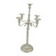 thumbnail image 3 of Candelabro de 5 brazos, candelabro de Metal, centros de mesa, candelabro de estilo europeo tradicional para sala de estar, resistente Plateado 23x63cm, 3 of 9
