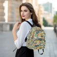 thumbnail image 6 of FORMRS Mini Backpack Purse for Women Quilted Travel Daypack Casual Shoulder Bag, Colorful Cartoon Dinosaur Pattern, 6 of 7