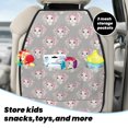 thumbnail image 5 of Kdxio Beautiful Rabbit1 Print 2 Pack Car Kick Mat Seat Cover Back Protector Mat with Pockets for Organizer Backseat Protector and Storage Anti Kick Pad for Vehicles, 5 of 9