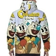 thumbnail image 2 of Cuphead Mugman Adventure Sweatshirt For Mens Fashion Hoodies Pullover Athletic Daily Hoody Hooded Gift, 2 of 5