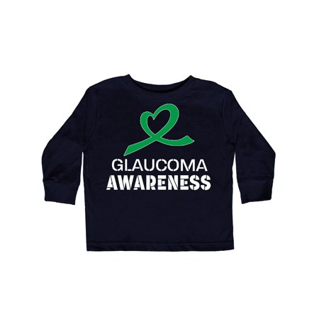 

Inktastic Glaucoma Awareness Green Heart Ribbon Gift Toddler Boy or Toddler Girl Long Sleeve T-Shirt