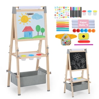 Crayola Quick Flip 2-Sided Art Easel with Magnetic Letters and