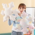 thumbnail image 3 of BAELLERT Snowflake Pillow Christmas Decorative Plush Throw Pillows Winter Snowflake Shaped Couch Sofa Bed Decoration Softness Tear-Resistant Adorable Winter Decor, 3 of 7