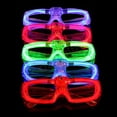 thumbnail image 4 of 12 Glow Frame LED Flashing Glasses Light Up Sunglasses Wedding Party Favor Packs, 4 of 6
