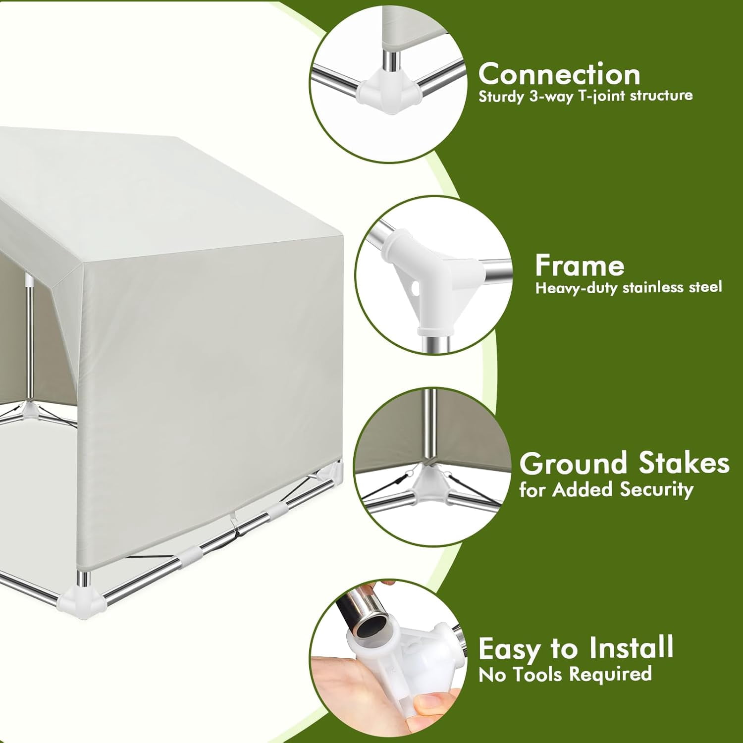 Elevated Dog House for Outdoor or Indoor - Waterproof Dog Tent Cat House, Dog Sunshade Tent, Pet House with Removable Cover, Suitable for Medium Cats Dogs