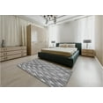 thumbnail image 5 of Ahgly Company Machine Washable Indoor Round Transitional Dark Gray Area Rugs, 5' Round, 5 of 7
