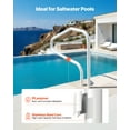 thumbnail image 3 of VEVOR Pool Rail, 48 x 32 inch Pool Handrail, 220 lbs Load Capacity Heavy Duty Stainless Steel Swimming Handrail, Seamless Welding, Recessed or Base Mount, for Poolside, Water Parks, Spa Centers, 3 of 9