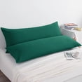 thumbnail image 5 of 2 Pack Microfiber Body Pillowcases Set, Soft and Cozy Long Pillows Covers, (Body pillow not included), 20" x 54", Dark Green, 5 of 5