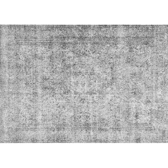 Ahgly Company Indoor Rectangle Persian Gray Traditional Area Rugs, 5' x 7'