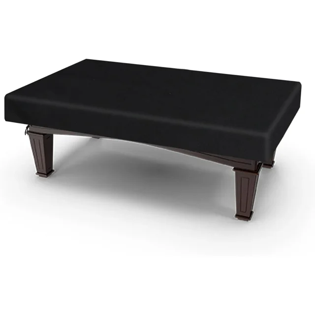 8 Feet Pool Table Cover, Waterproof & Dustproof 420D Oxford Cloth Billiard Pool Table Cover for Pool Table 8FT Fitted(Black)