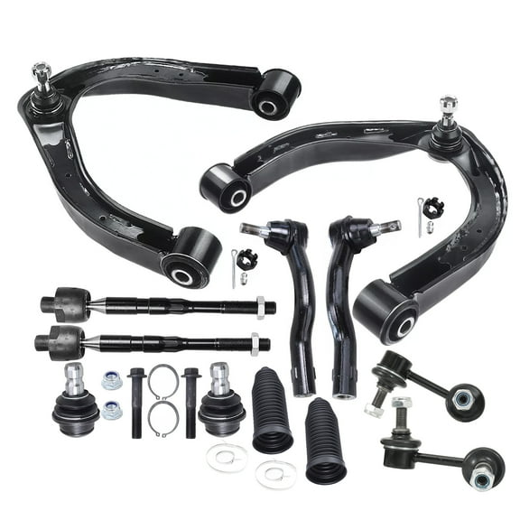 Hex Autoparts 12pcs Front Upper Control Arm & Sway Bar Tie Rod Suspension Kit replacement for 2005-2019 Nissan Armada, 2004-2013 Infiniti QX56, 2004-2015 Nissan Titan, 2004 Nissan Pathfinder Armada