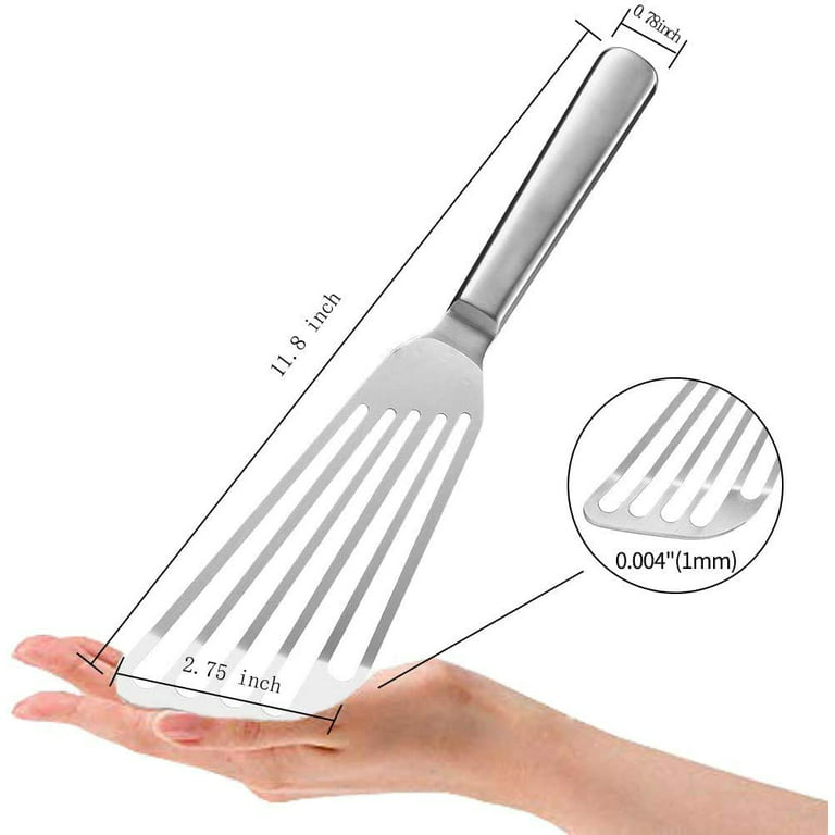 KSENDALO Stainless Steel Fish Spatula, Versatile Metal Cooking and Egg  Turner, Slotted Offset Pancak…See more KSENDALO Stainless Steel Fish  Spatula