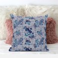 thumbnail image 2 of Amrita Sen Designs CAPL1145BrCDS-BL-18x18 18 x 18 in. Checkerboard Marigold Flowers Broadcloth Indoor & Outdoor Blown & Closed Pillow - Grey, Indigo & Red, 2 of 5