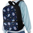 thumbnail image 4 of Uorisanigo School Backpack Kids 17 inch Children Primary Cartoon Shark School Bag Fashion Accessory Casual Daypack Kindergarten Preschool Boys and Girls with Side Mesh Pocket, 4 of 6