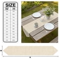 thumbnail image 3 of Cream Table Runner Linen Burlap Table Runner 72 Inches Long Farmhouse Vintage Cream Solid Color Modern Dresser Scarves for Kitchen Island Coffee Dining Room Party Wedding Holiday Decor 13"x72", 3 of 8