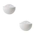 thumbnail image 1 of Transemion Stylish And Durable Plastic Flowerpot With Drainage ABS Wall Plastic Pot Flower Pot Widely Used Double-layer Structure White 2Set, 1 of 6