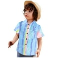thumbnail image 2 of Hiijoy Boys Hawaii Beach Holiday Shirt Short Sleeved Tropical Print Button-Up Shirts, 2 of 6