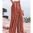 thumbnail image 5 of Women'S Pants Casual Button Up High Waisted Wide Leg Trousers Red M, 5 of 7