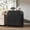Black Oak, variant on KeyWhat Fluted 3 Drawer Dresser, 32" Large Nightstand with Charging Station, Modern Chest of Drawers with Gold Metal Handles for Bedroom, Living Room, Black Oak