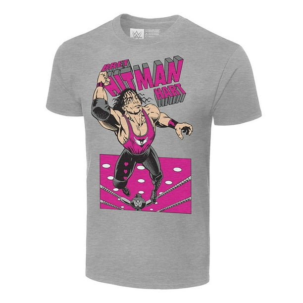Official Wwe Authentic Bret Hart Legends Illustrated T Shirt Multi Small Walmart Com Walmart Com